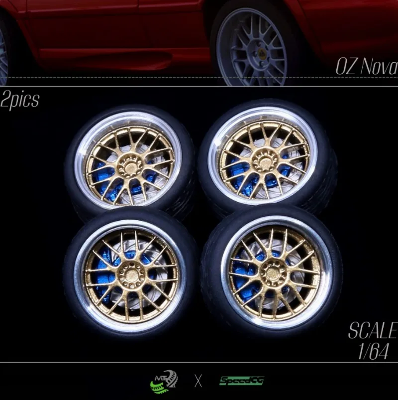ล้อรถ SpeedCG ขนาด 1/64 ดัดแปลงดุมล้อ 95/66 10/11 มม. ล้อเรซิ่น ยางยาง เหมาะสำหรับรถโมเดลสเกล 1:64 ของเล่นเด็ก