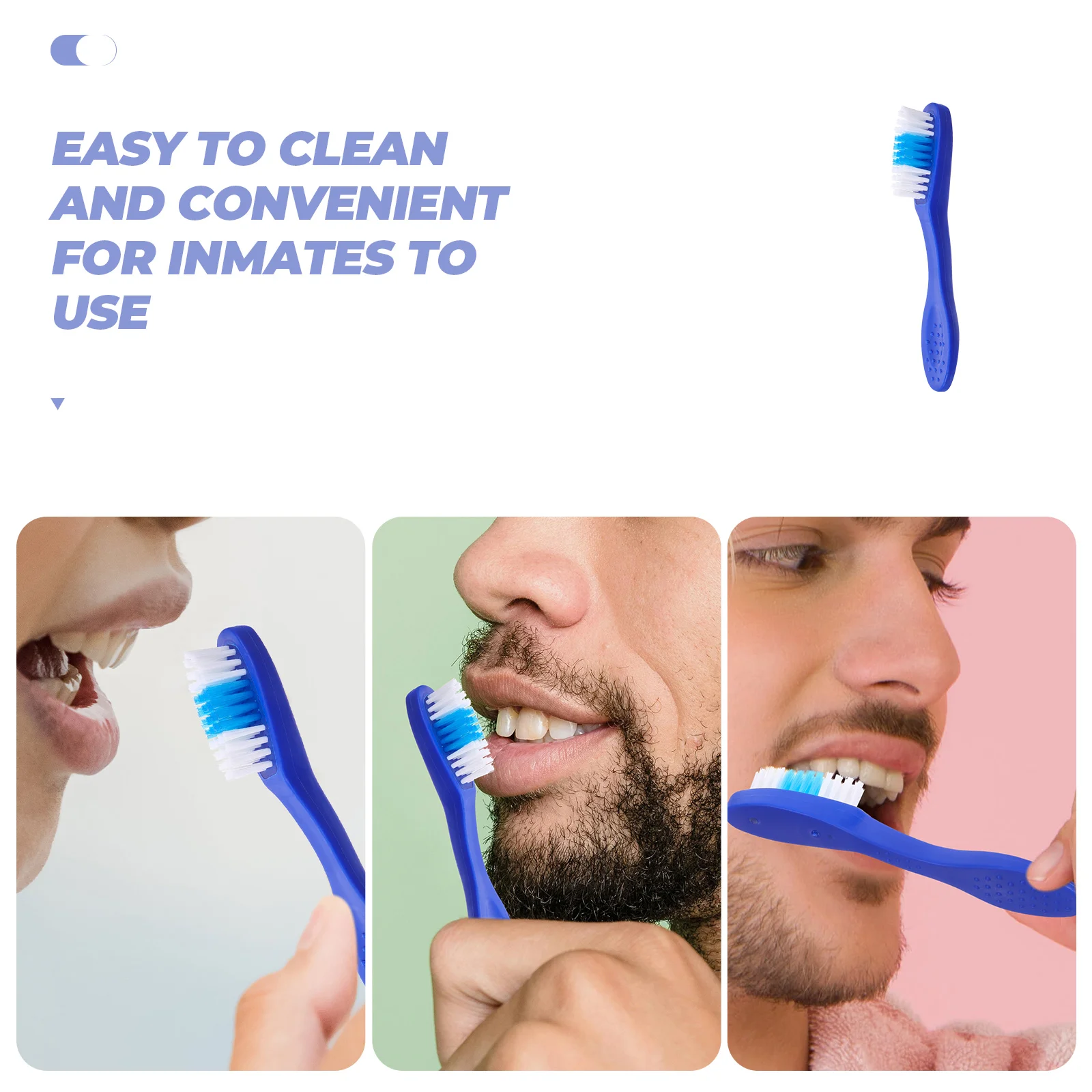 Prison Toothbrush Soft Bristles Toothbrushes Travel Portable Oral Cleaning Wear-resistant Teeth