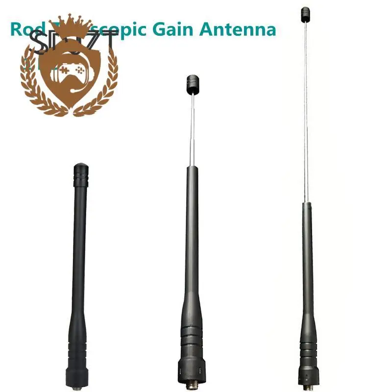 1PC Rod Telescopic Gain Antenna For Baofeng Walkie Talkie Dual Band SMA Female For Baofeng BF-888S, Baofeng UV-5R, Kenwood, HYT