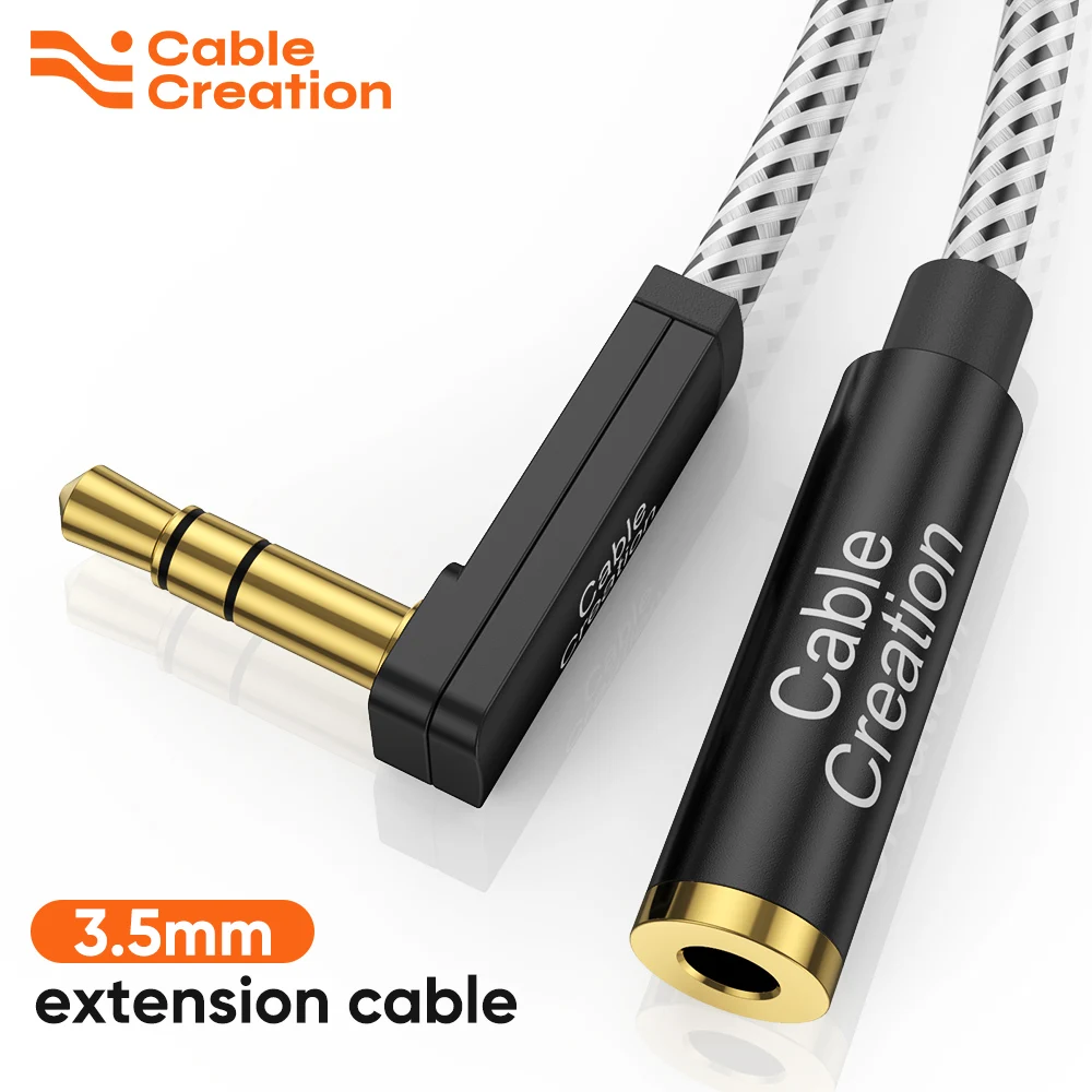 CableCreation 3.5mm TRS Jack Audio Extension Headphone Aux Cable Male to Female for Car earphone Huawei P20 Xiaomi Redmi 5 Plus