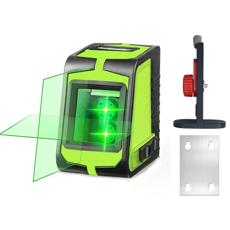 

Self Leveling 2 Lines Laser Level Horizontal Vertical Cross Line Green Beam Level Tools For Picture Hanging Construction DIY