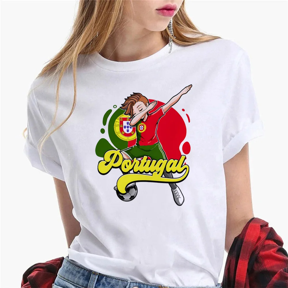 Portugal tshirt women Japanese anime Y2K t shirt female streetwear harajuku clothes