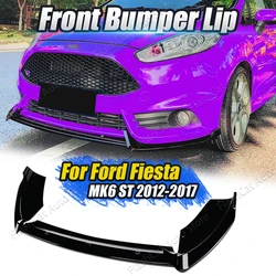 Car Front Bumper For Ford Fiesta MK6 ST 2012-2017 B-Max B232 Splitter Lip Spoiler Diffuser Guard Body Kits Cover Trim Tuning