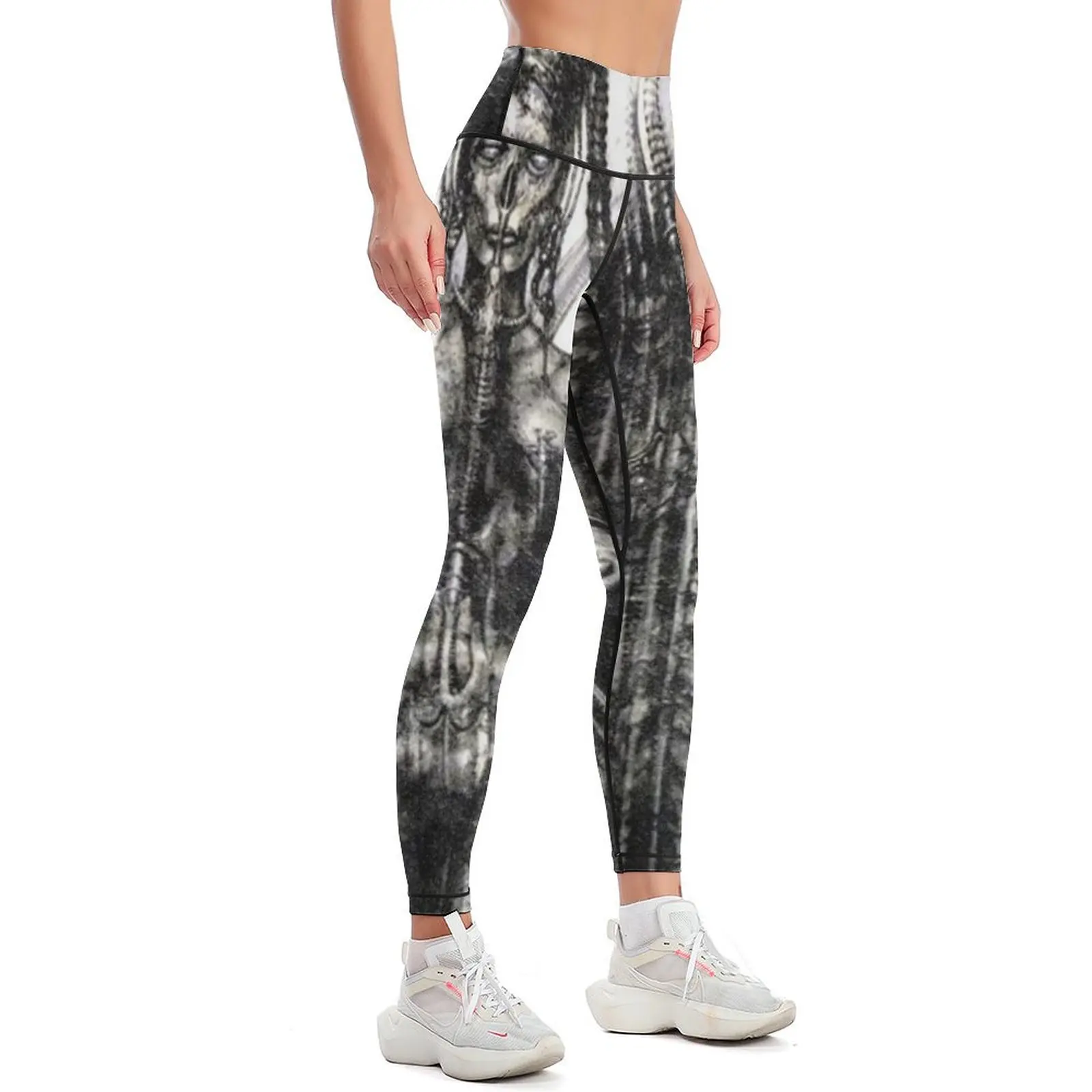 HR Giger Lilith Steampunk Leggings Tight fitting woman gym's sportswear gym wear Womens Leggings