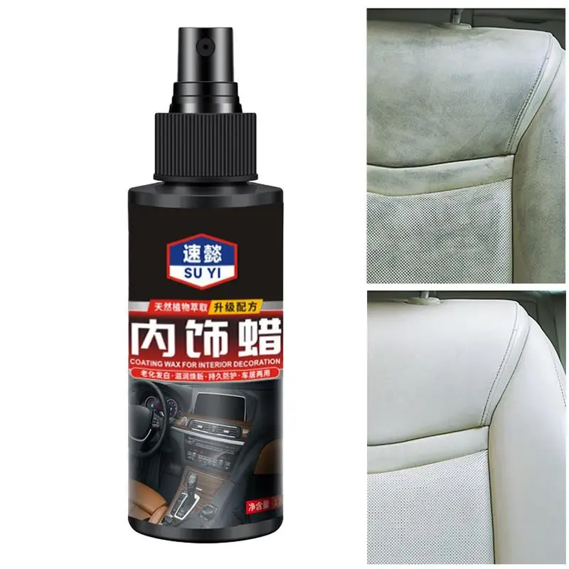 

Car Seat Leather Cleaner 120ml Fabric Interior Solution Car Cleaner Car Refurbishment Cleaner For Seat Floor Mats Dashboards