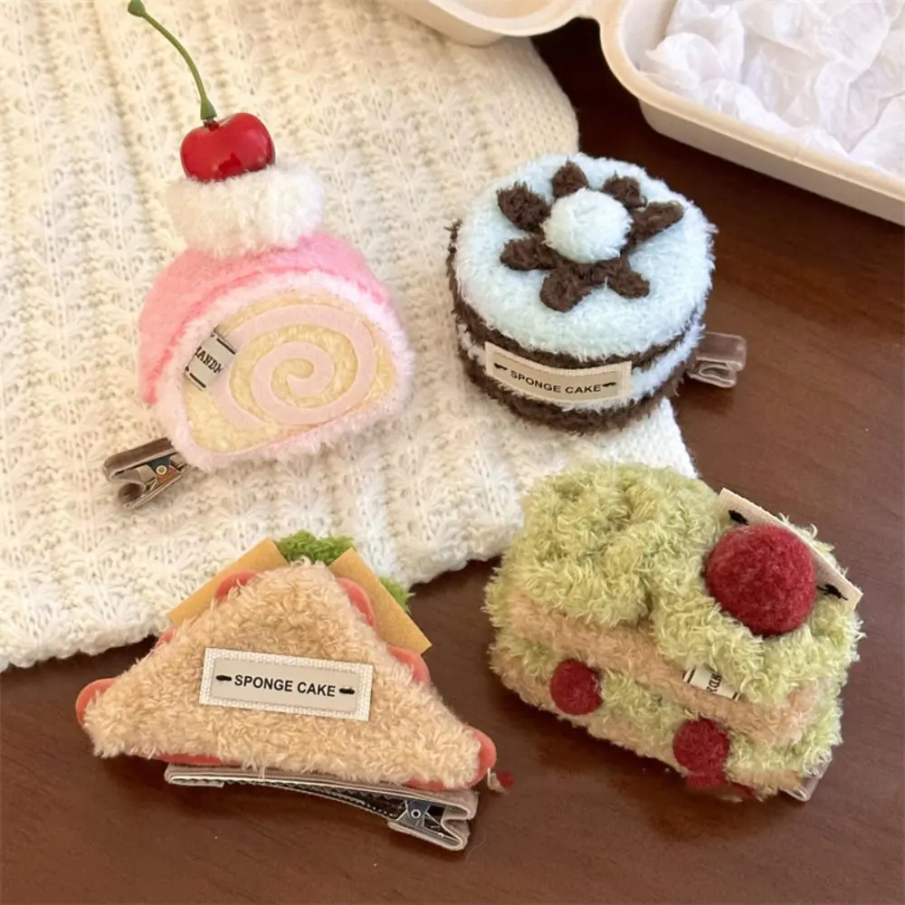 Creativity Sandwich Cream Cake Hairpin Soft Simulation Girl's Hairpin Cake Hairpin Headdress