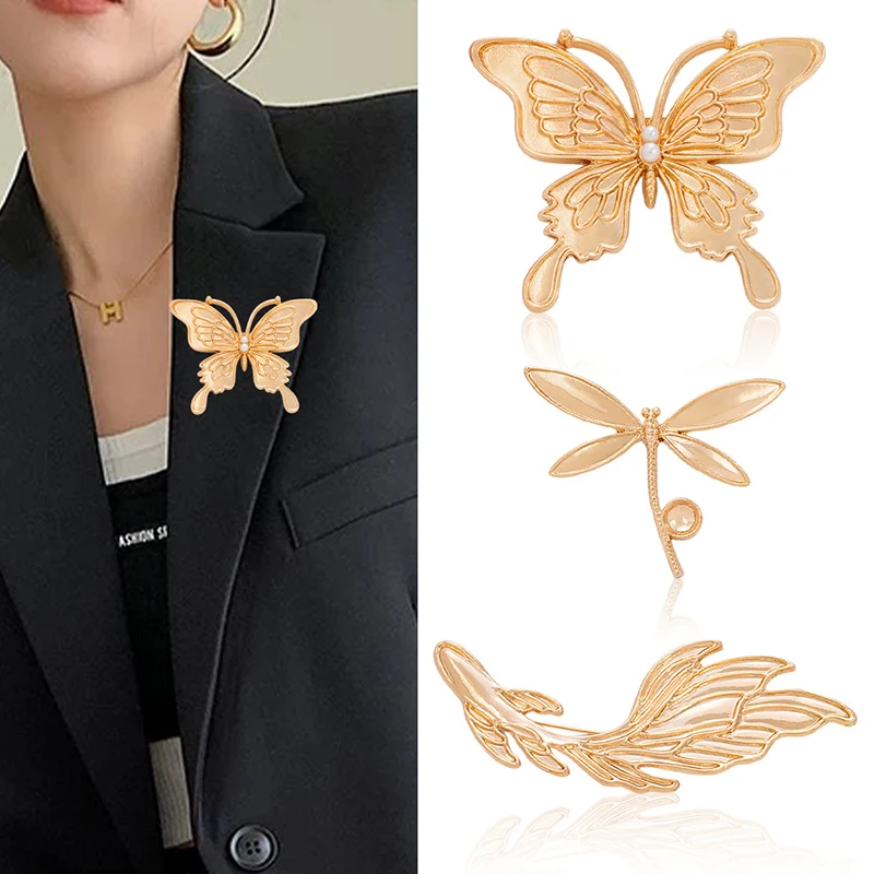 10pcs Brooch Alloy inlaid brooch with bamboo leaf butterfly and moth inlaid base support accessory