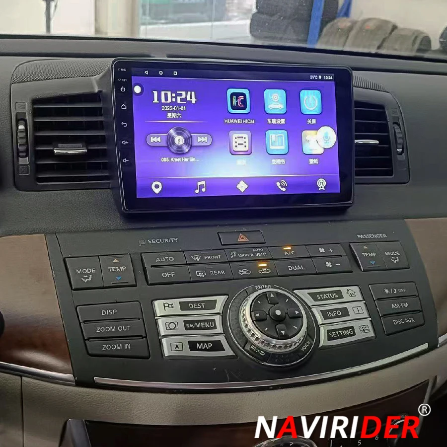 لإنفينيتي M35 2007-2010 أندرويد 15 راديو السيارة لتحديد المواقع والملاحة السيارات ستيريو شاشة الوسائط المتعددة مشغل فيديو رئيس وحدة CarPlay 9"