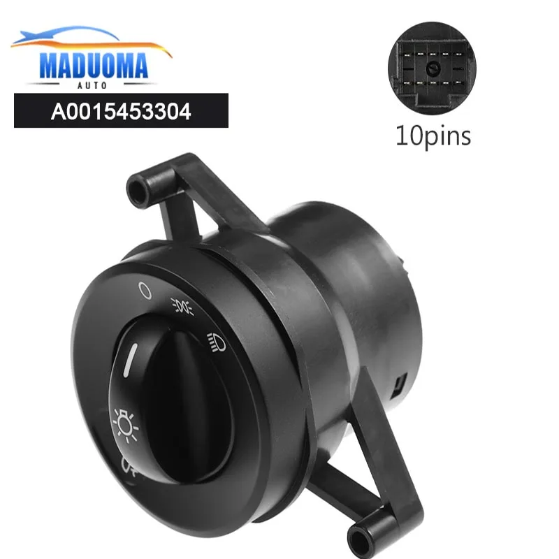 

New A0015453304 0015453304 Car Lights Control Switch Headlight Lamp Knob Button For Mercedes Benz Truck