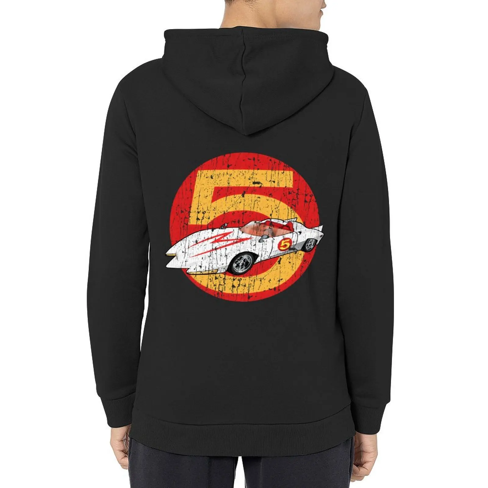 Mach 5 المتعثرة Vitage هوديي ملابس رجالي ملابس رجالية ملابس رجالية على الطراز الكوري ملابس جديدة في هوديس وبلوزات
