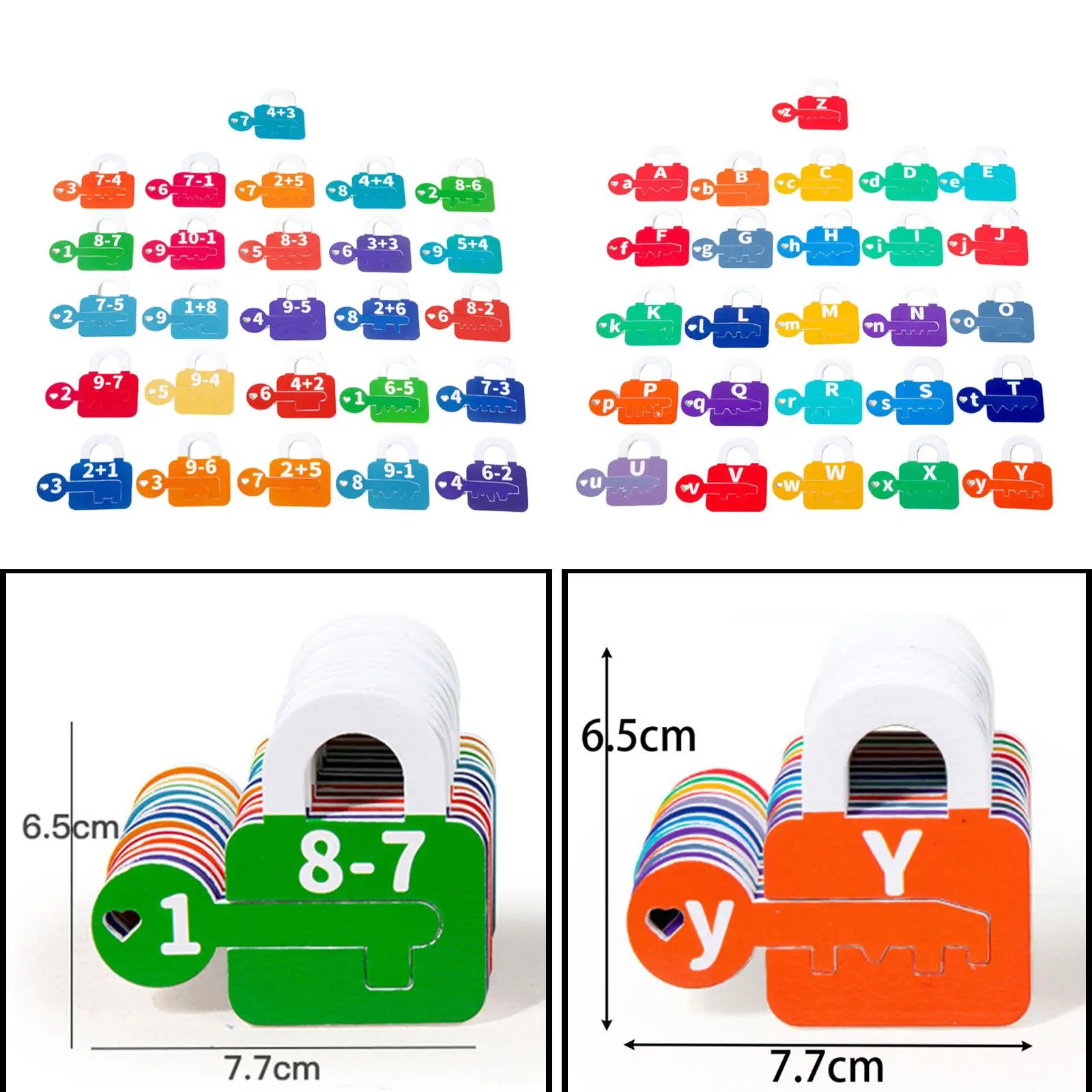 Juguetes de bloqueo de aprendizaje, juguete Montessori con alfabeto y aritmética para estudiantes de viaje