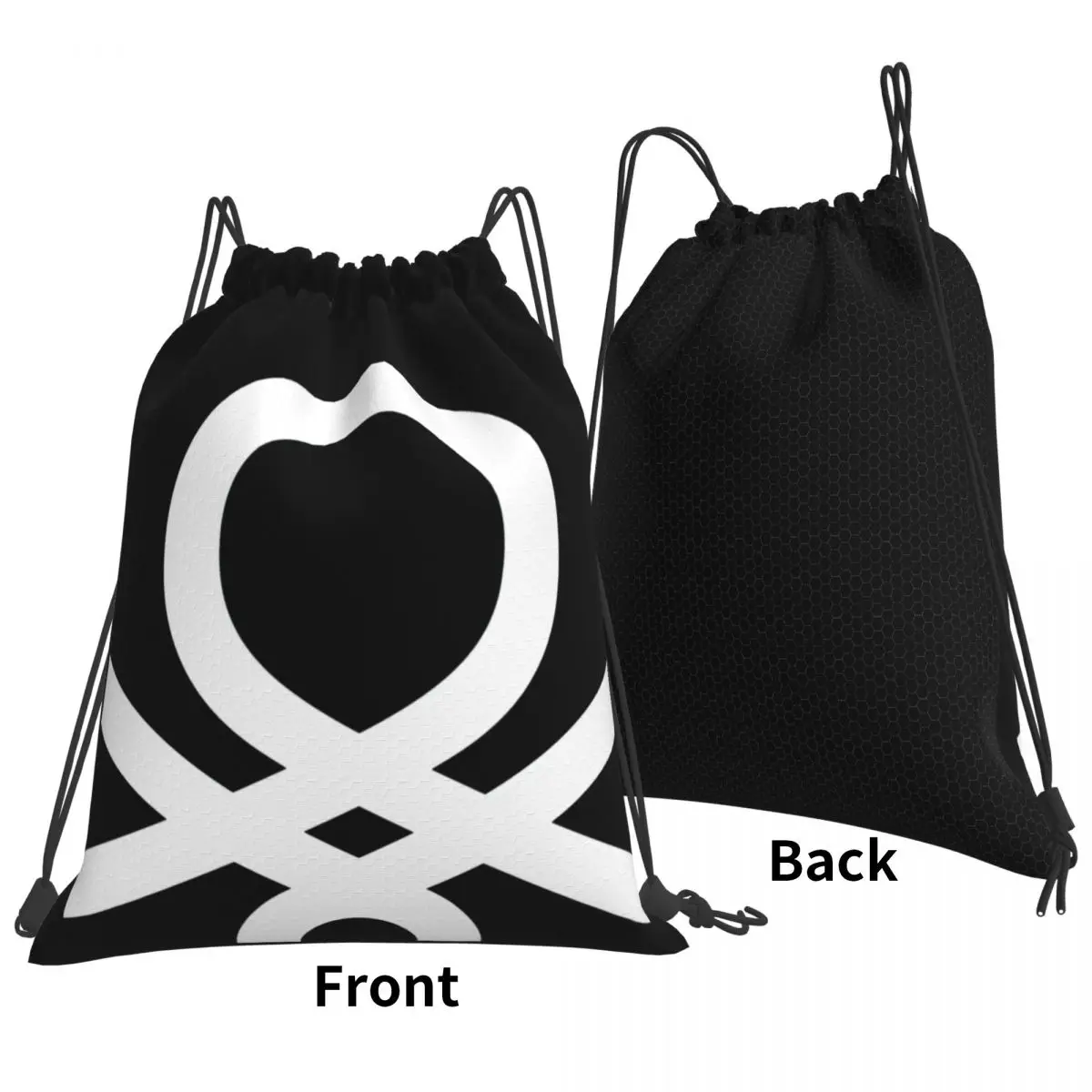 United Colors Benetton 배낭, 캐주얼 휴대용 드로스트링 백, 드로스트링 번들 포켓 보관 가방, 남녀공용 책 가방