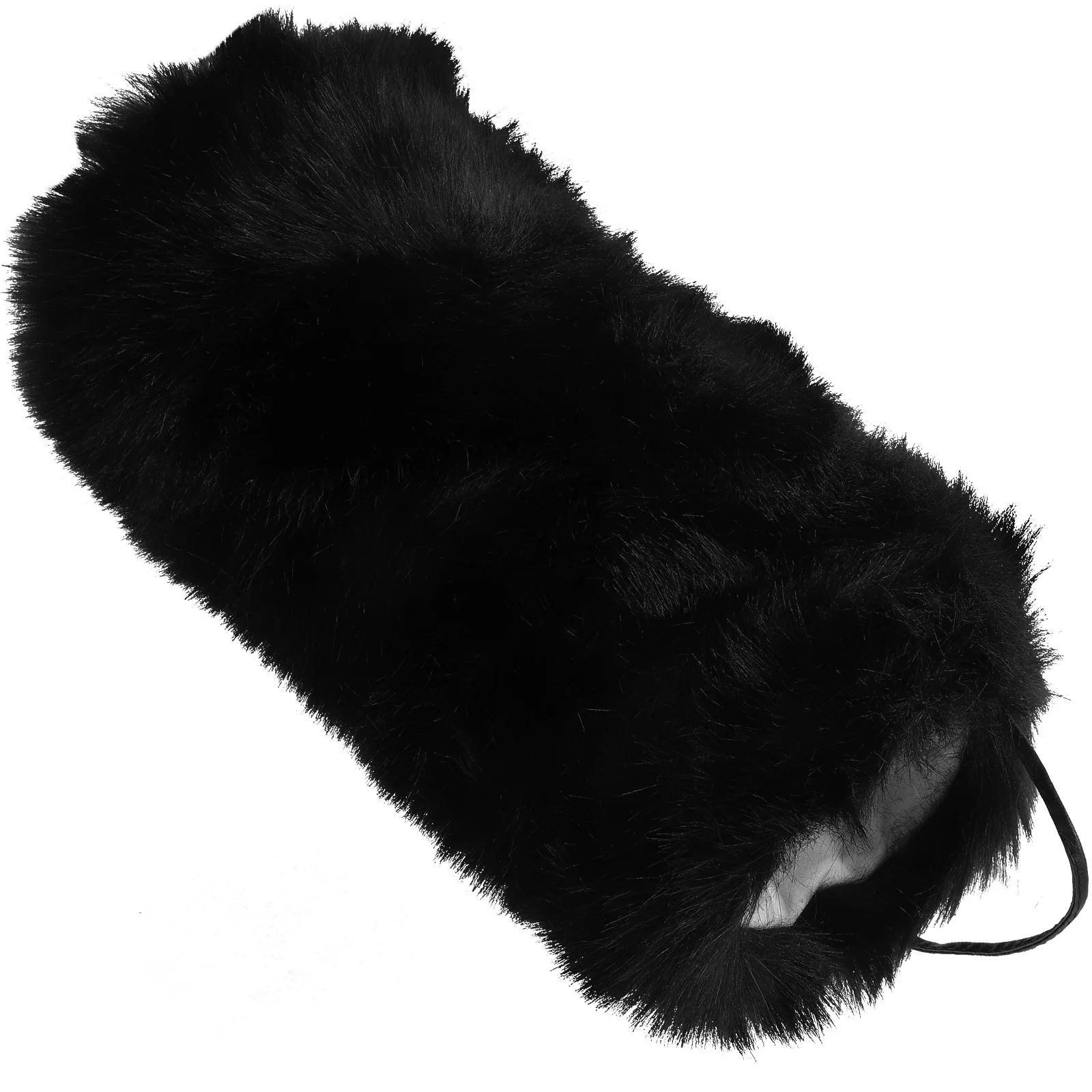 

Fur Throw Pillows Plush Hand Warmer Handbags for Women Hands Muff Outdoor Black Baby Warmers