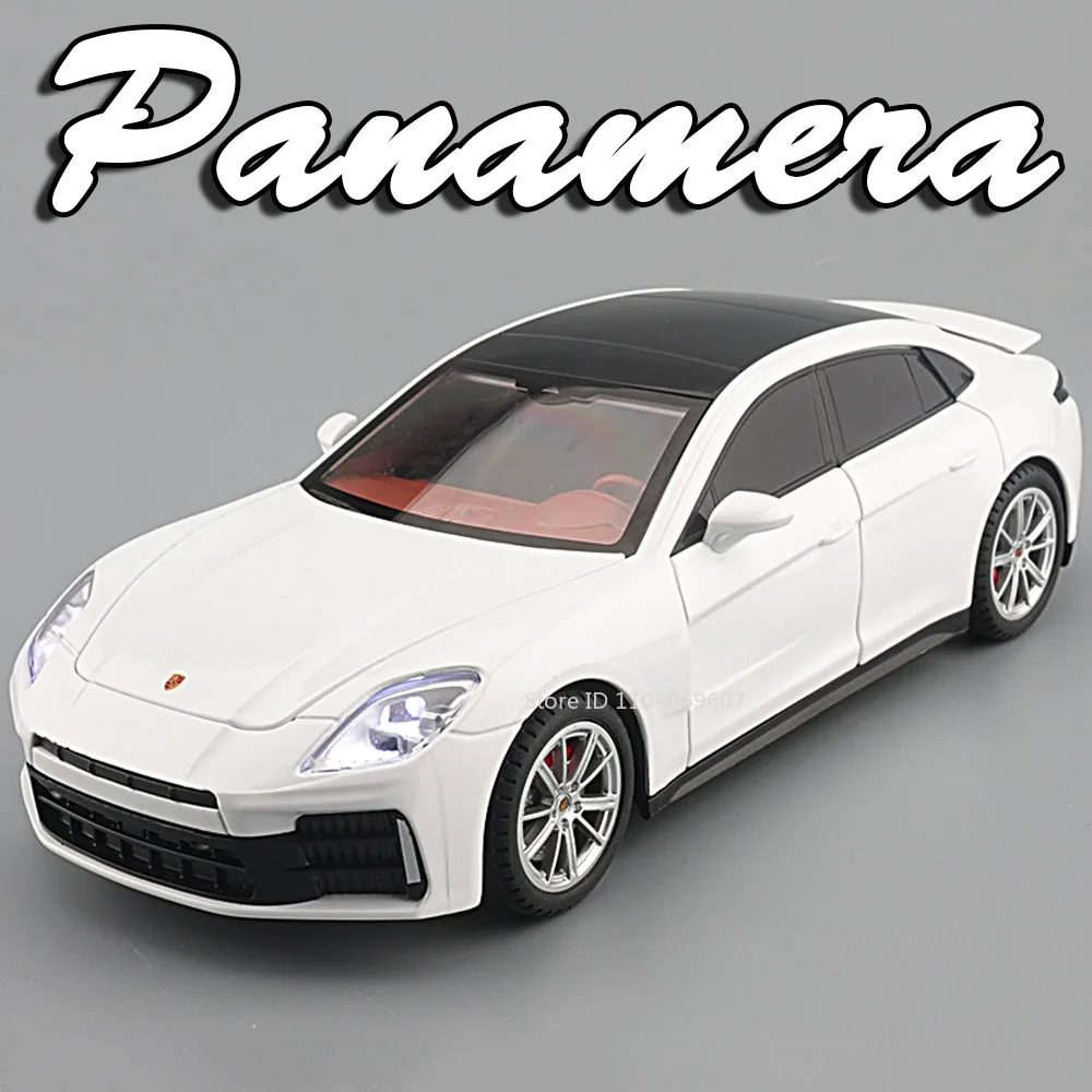 1:24 파나메라 카이엔 S 모델 장난감 자동차 합금 다이캐스트 사운드 라이트 도어 오픈 풀백 정교한 인테리어 장식 차량
