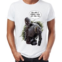 Brand New Men T Shirts Summer Driod Imperial Road Abby Road R2D2 C3PO Game Awesome Artwork Print Tee Shirts Oversize Tshirt