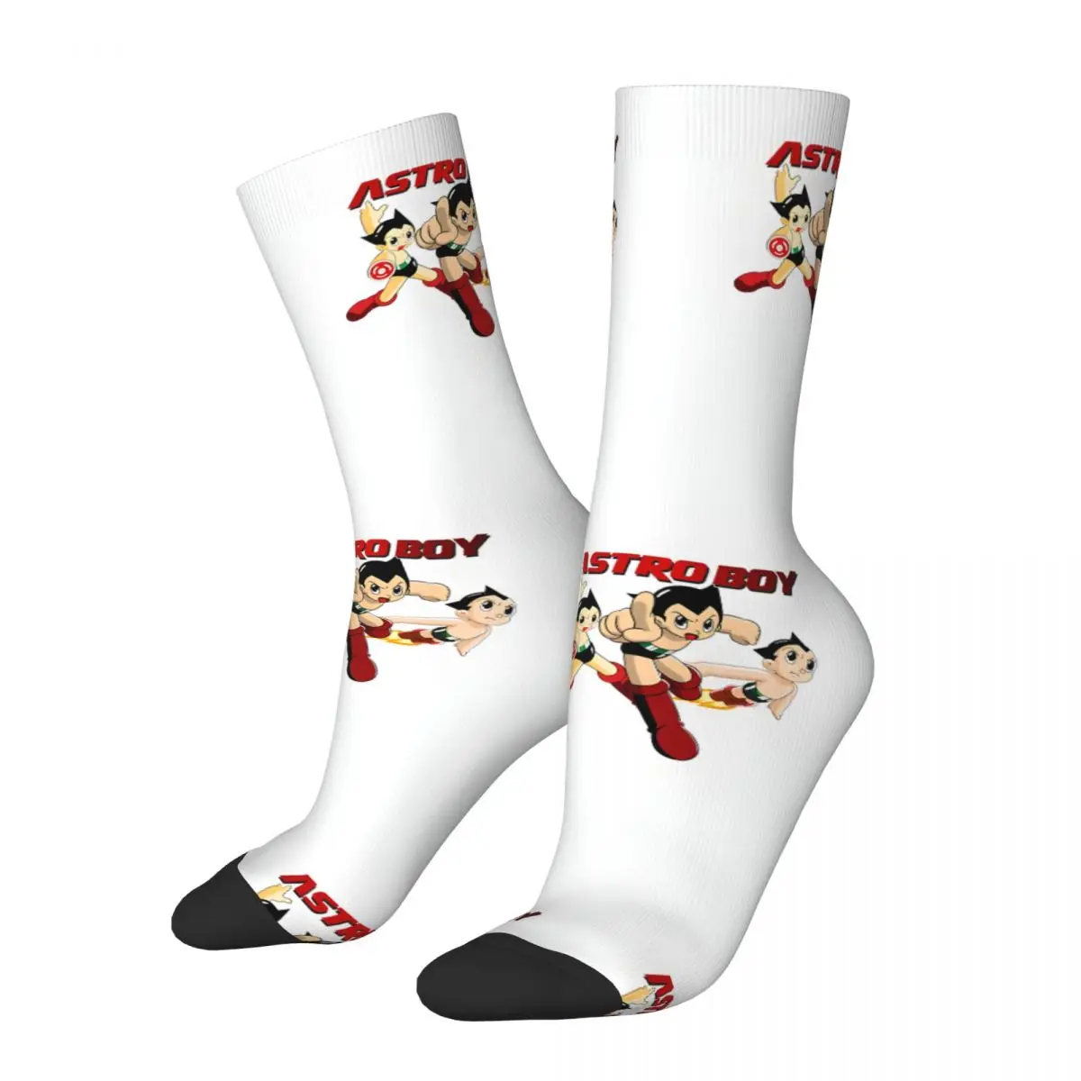 Happy Funny Astro Boy Vogue Men's Socks Vintage Harajuku Astro Boy Hip Hop Novelty Seamless Crew Crazy Sock Gift Printed