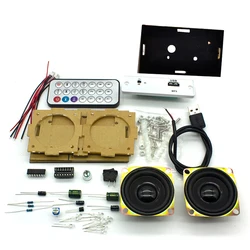 DIY Bluetooth speaker production assembly electronic soldering kit teaching practice DIY electronic kit black speaker