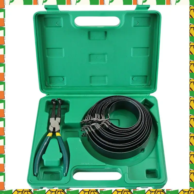 

Профессиональный набор поршневых инструментов для установки цилиндра с чехлом для переноски для грузовиков, плоскогубцы для снятия поршневых колец, поршневой компресс