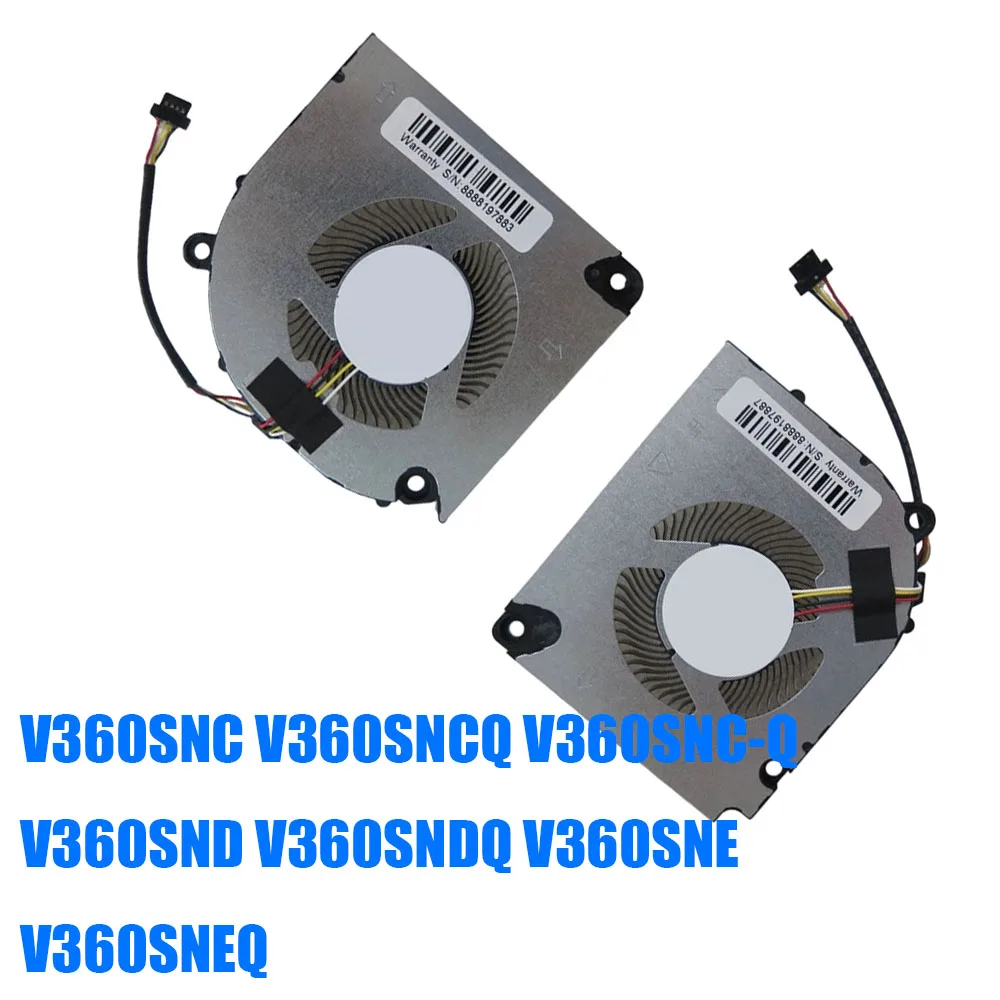 

For CLEVO V360SNC V360SNCQ V360SNC-Q V360SND V360SNDQ V360SNE V360SNEQ DC5V 4.8W 0.8A 4PIN 4Lines Laptop CPU GPU Fan New