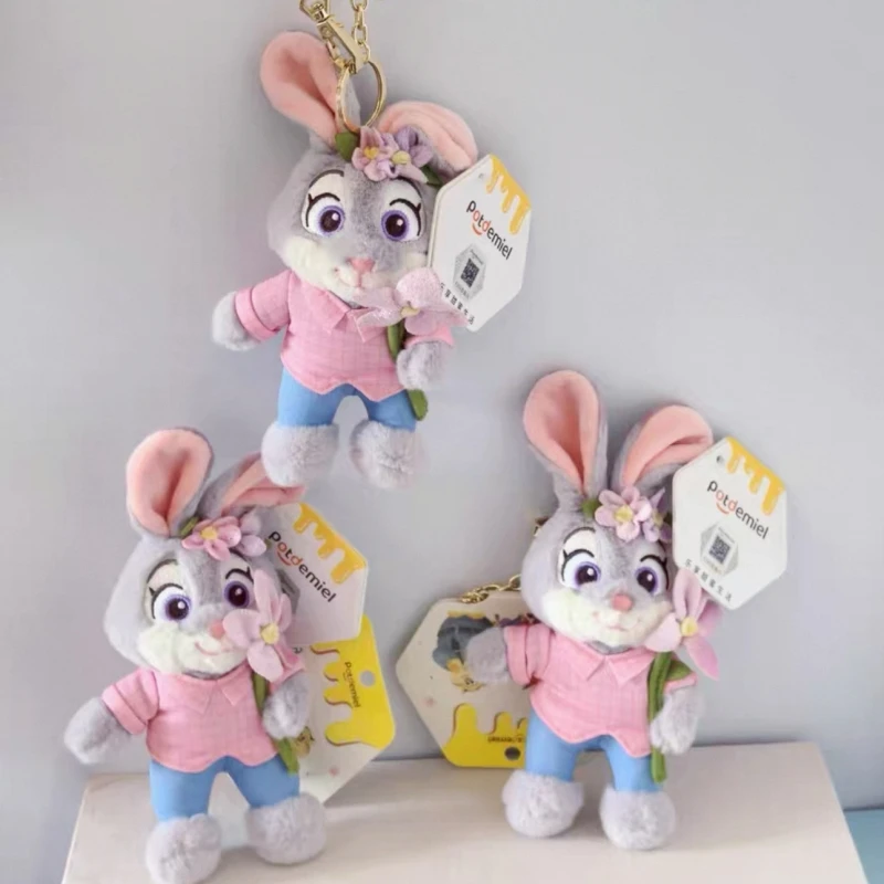 

Potdemiel Disney Zootopia Judy & Nick Clawhauser Plush Keychain - Soft Stuffed Animal Toy Cute Collectible Xmas Gift Friend Fans