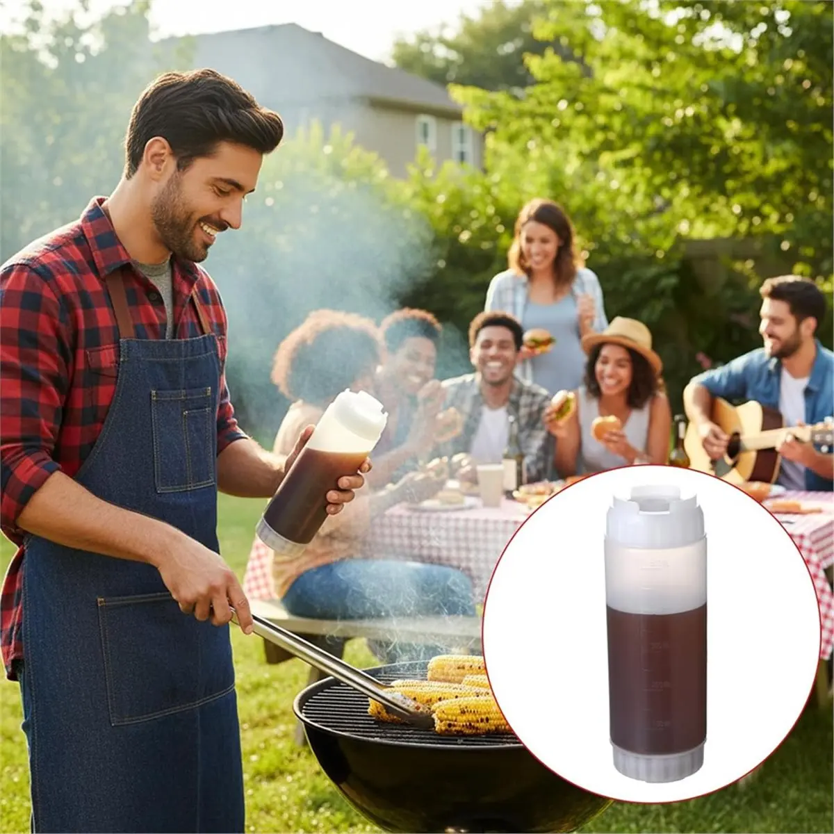 2026 New 2Pcs Squeeze Bottles Refillable 20oz,Condiment Squeeze Bottles for Sauces, Multipurpose Squirt Bottle for Sauces Ketchu