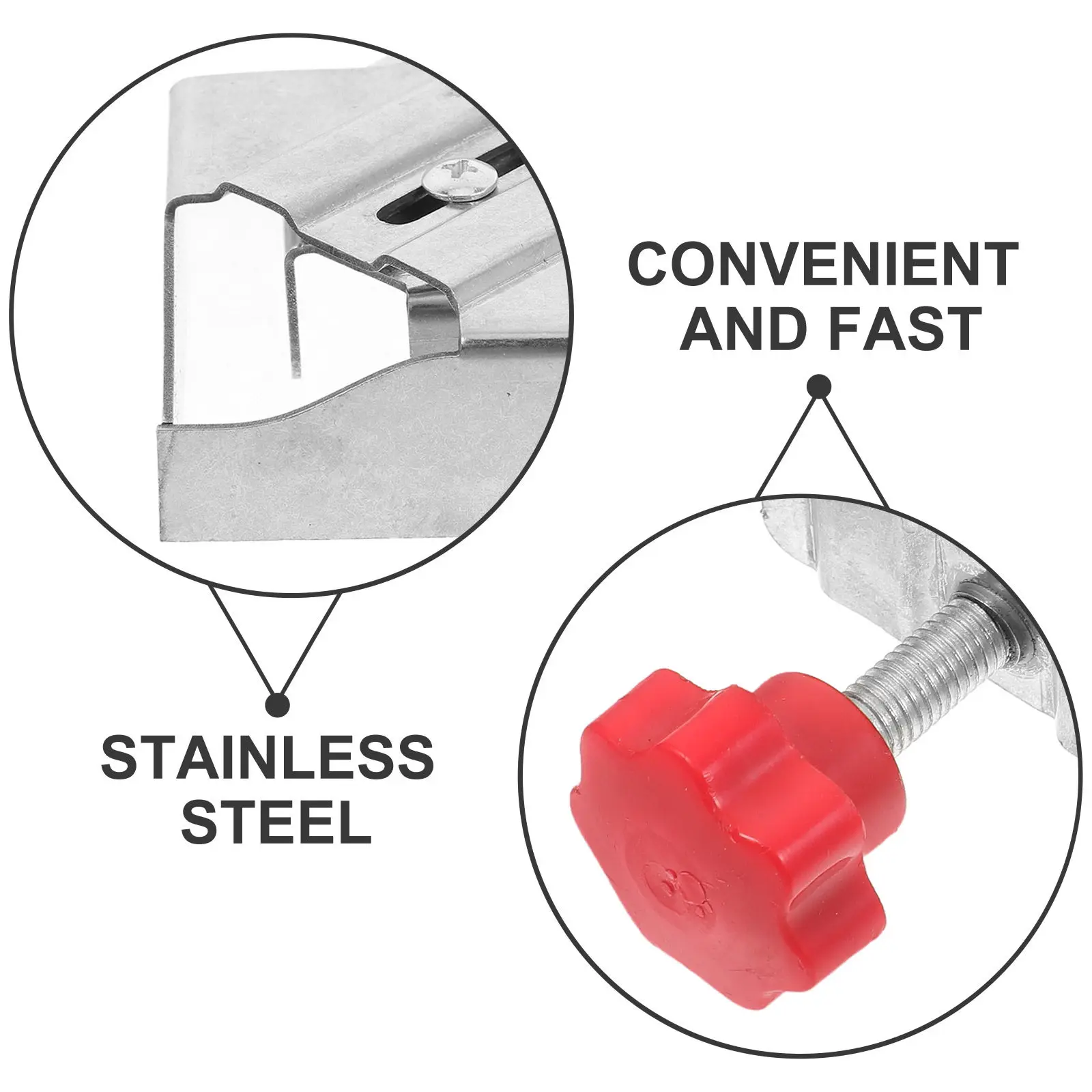 2Pcs Right Angle Clamp Stainless Steel Adjustable Locking Corner Clamp Woodworking Picture Frame Fixing Tool Heavy Duty - view 2