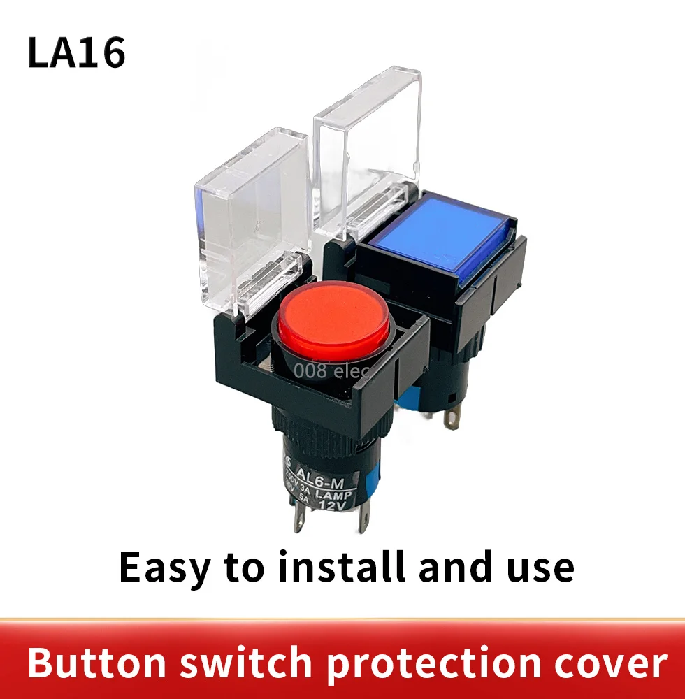 16button protective cover switch button accessories accessories button dust cover opening 16mm