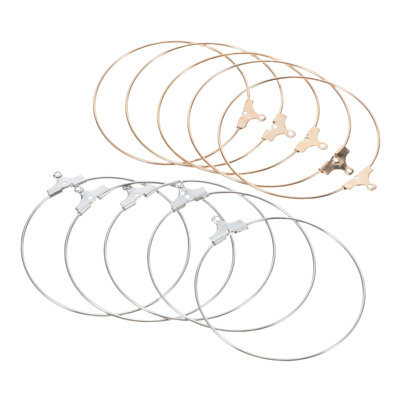 

80pcs Metal Hoop Earring Charms Round Beading Rings For Dangle Pendant Jewelry Making Accessories Diy Earring Hardware Findings