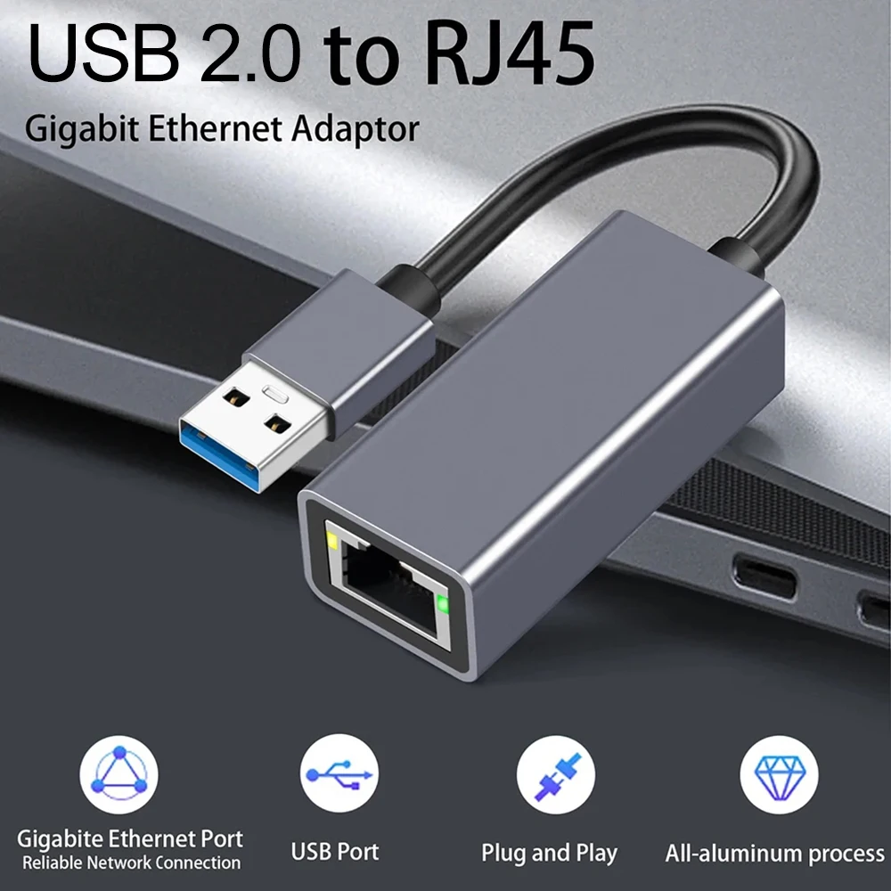 Ethernet-адаптер USB Type C к RJ45, сетевая карта USB 2,0 к RJ45 для MacBook, ПК, Windows XP, 7, 8, 10, Android, USB, Lan, Интернет-кабель