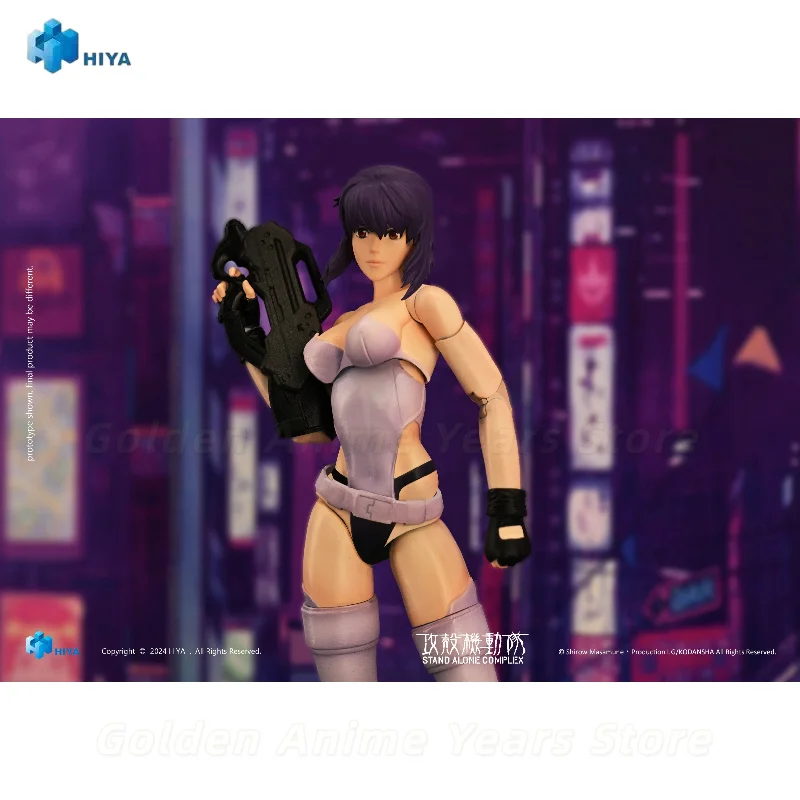 【In Stock】HIYA 1/12 14.5CM Ghost in The Shell Motoko Kusanagi Articulated Action Figure Gift&Collection