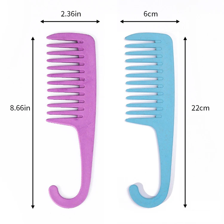 Activity Gym Untangling Makeup Comb Things Health Care Tools Solid Wheat Straw Hook Anti-screw Curly Hair Brush for Baby Women