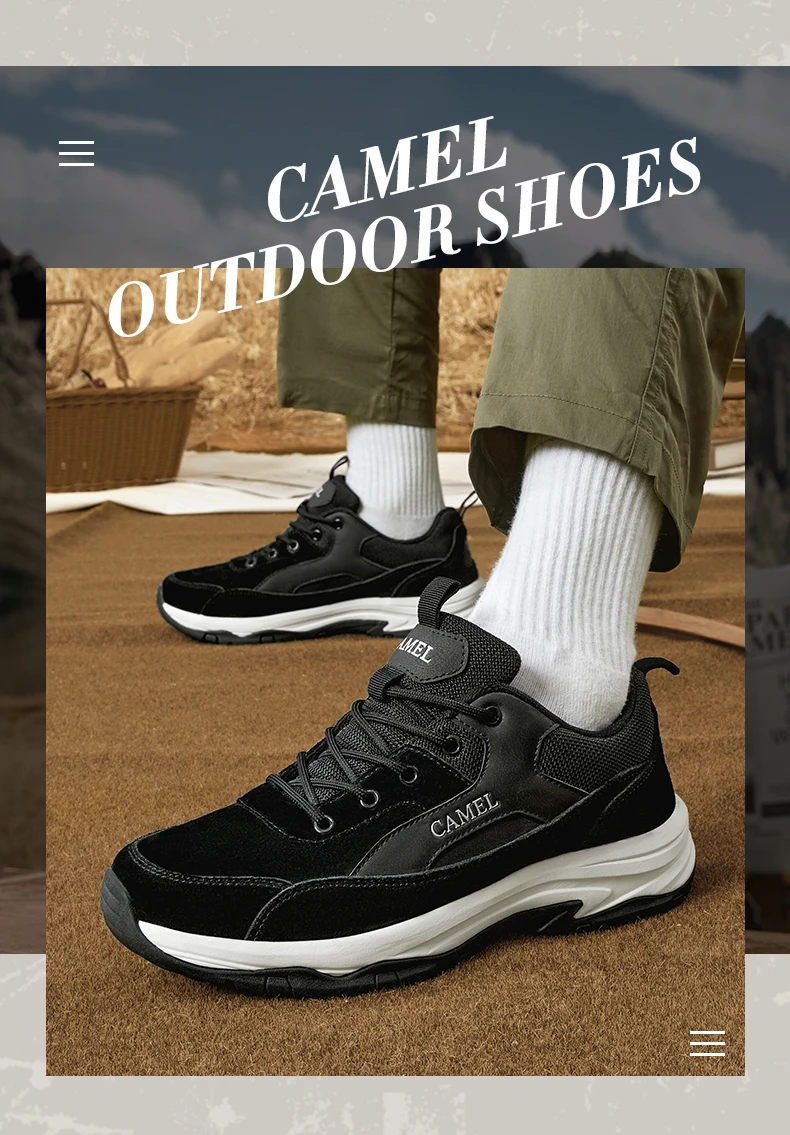 GOLDEN CAMEL Low-top Hiking Shoes Women Outdoor Male Sneakers Wear-resistant Shock-absorb Shoes for Men 2023 Summer Breathable