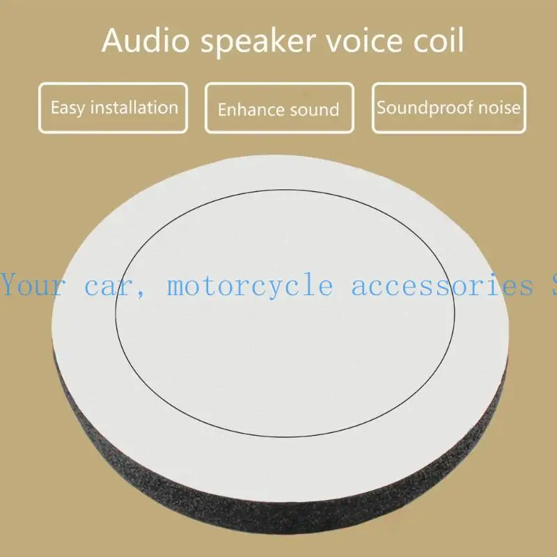 

31BC 4Pcs 6.5'' Car Accessories Speaker rings Low Door Trim Sound Insulation Cotton