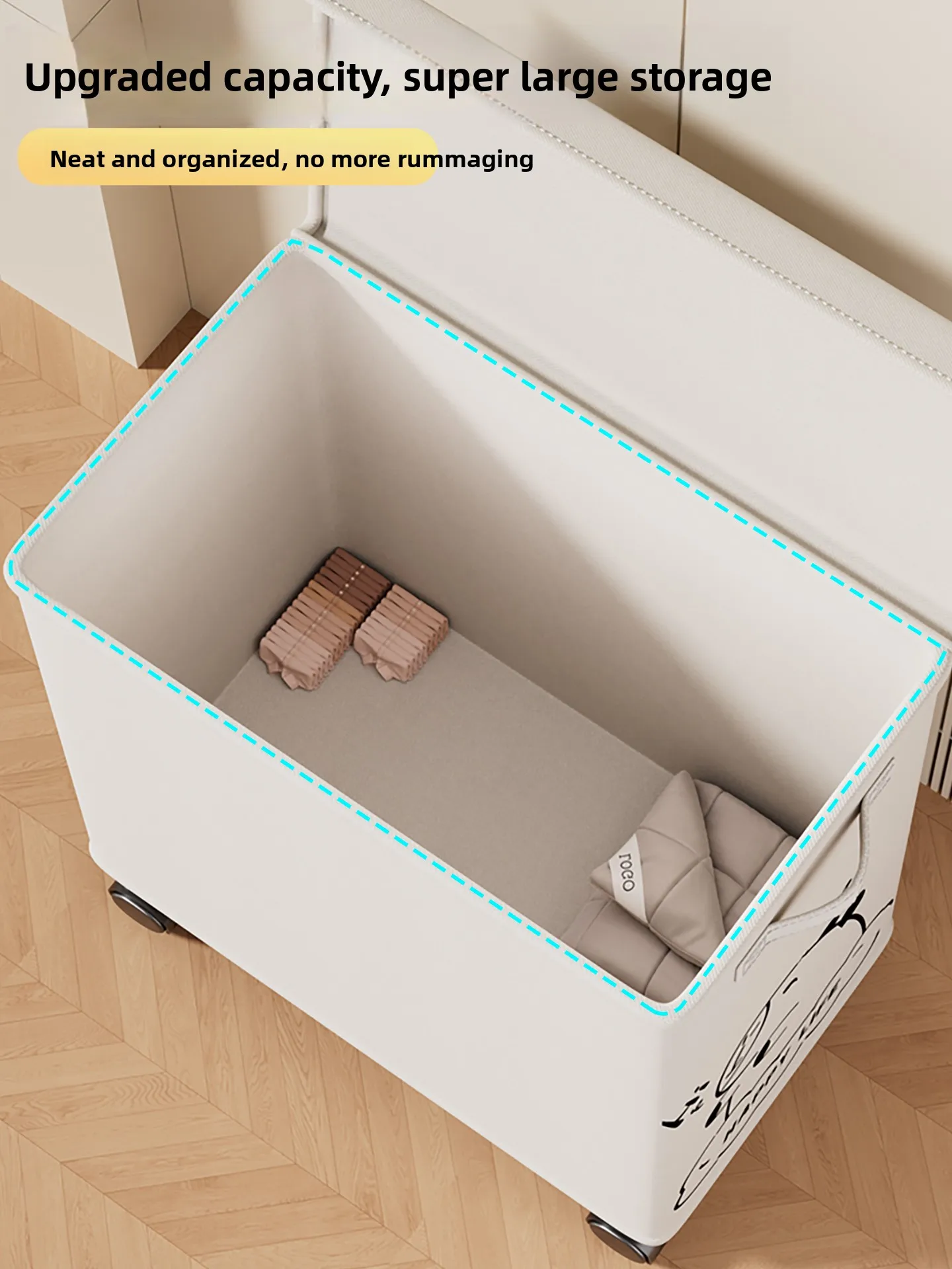 大容量衣類収納ボックスフリップカバー寝室おもちゃオーガナイザーバスケット積み重ね可能な収納ボックス家庭用整理