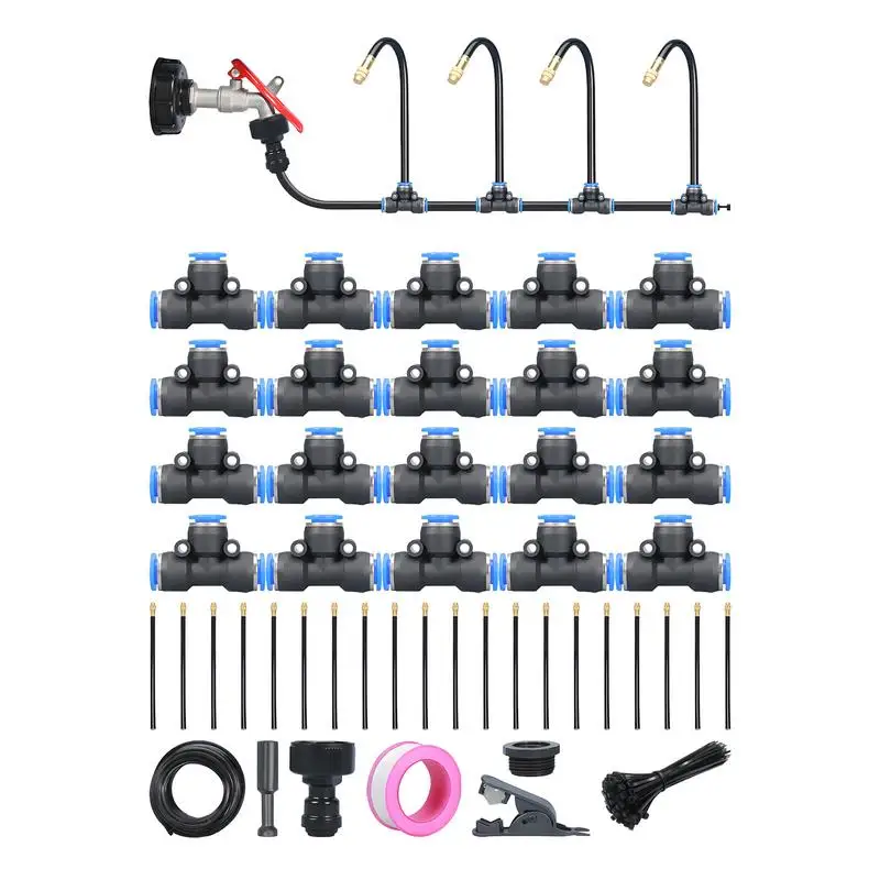 

Garden Irrigation Lawn Automatic Watering Kit 360 Degree Blendable Misting Irrigation System For Lawn Greenhouse Patio Outdoor