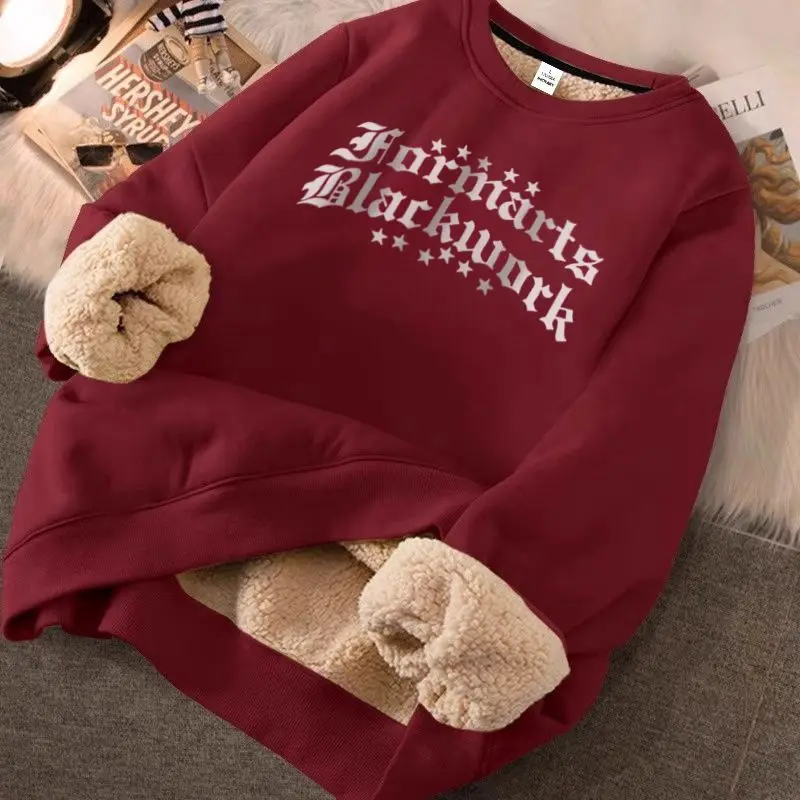 

Новый модный и универсальный повседневный чехол из овечьей кожи с круглым вырезом и буквами