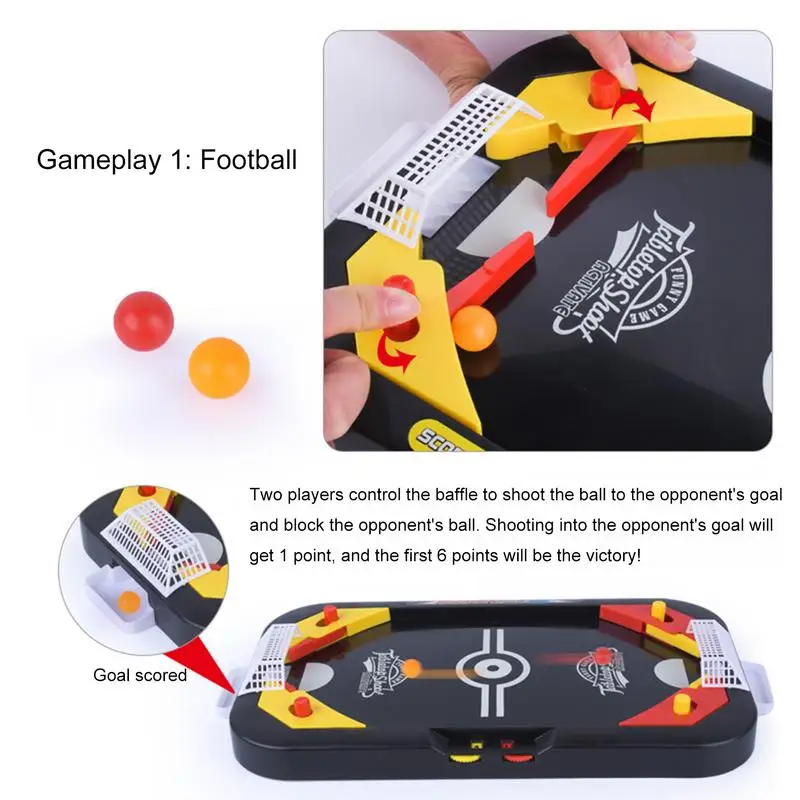 Mini 2In 1 Ice Hockey Game Set Table Tabletop Interactive Board Game Education Toy For Children Indoor Game Kid Gift