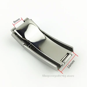 ووتش مشبك حزام لرولكس غوامرنر GMT ماستر دايتونا 9 * 16 ملليمتر شبح زر الماء الفولاذ المقاوم للصدأ الصلبة مشبك ووتش مشبك أعلى 9 بيع مونت بلانك ساعة طبق الأصل - No6