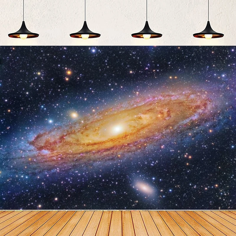

Галактика Туманность фон для фотосъемки космический космос аэрокосмический звездное небо Вселенная космический фон для дня рождения настенный постер