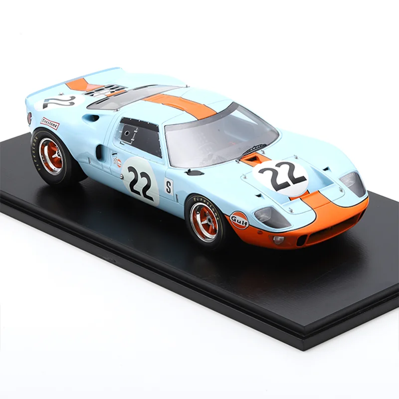 Nuevas existencias Spark 1:18 Ford Gt40 No. 22 campeón 12 horas Sebreing 1969 Figment resina miniatura modelo de coche fundido a presión juguetes personalizados regalos