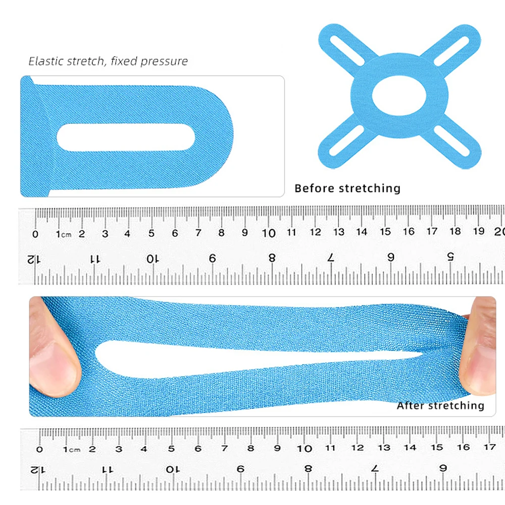 5PCS Precut Kinesiology Tape for Knee Pain Relief & Support - Athletic Sports Tape for Stability | Latex-Free, Waterproof