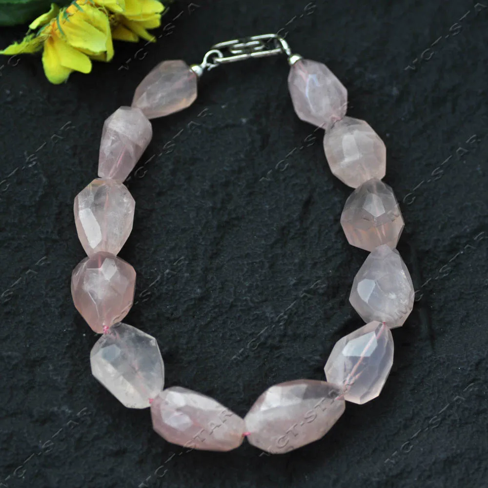 

Z14127 Огромное 100% натуральное ожерелье с гранеными розовыми кристаллами в стиле барокко, 17 дюймов, 33 мм