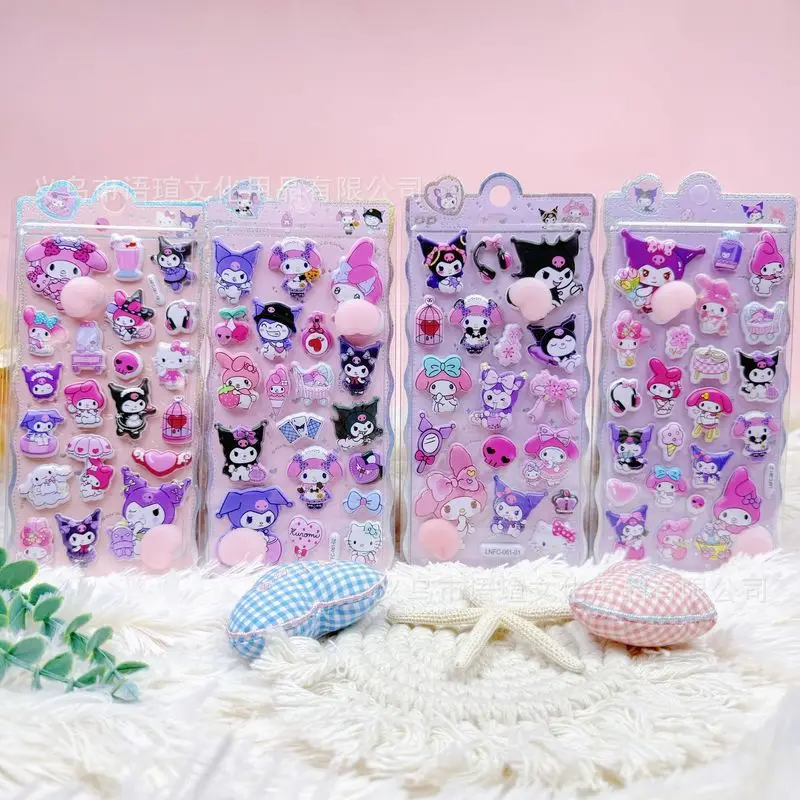 

Милая мультяшная 3d наклейка Sanrio с пузырьками и мягким защемленным дизайном счастливых ягодиц для девочек, декомпрессионное украшение для чехла для телефона