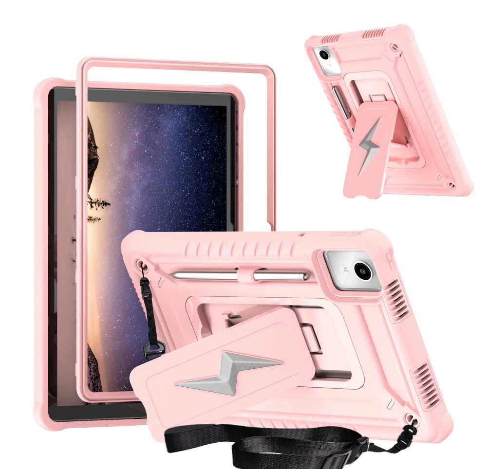 Armor Tablet Case for Lenovo Tab M11 TB330FU TB331FC XiaoXin Pad 2024 11 inch M9 TB310FU 2023 Cover 3 in 1 Heavy Holder