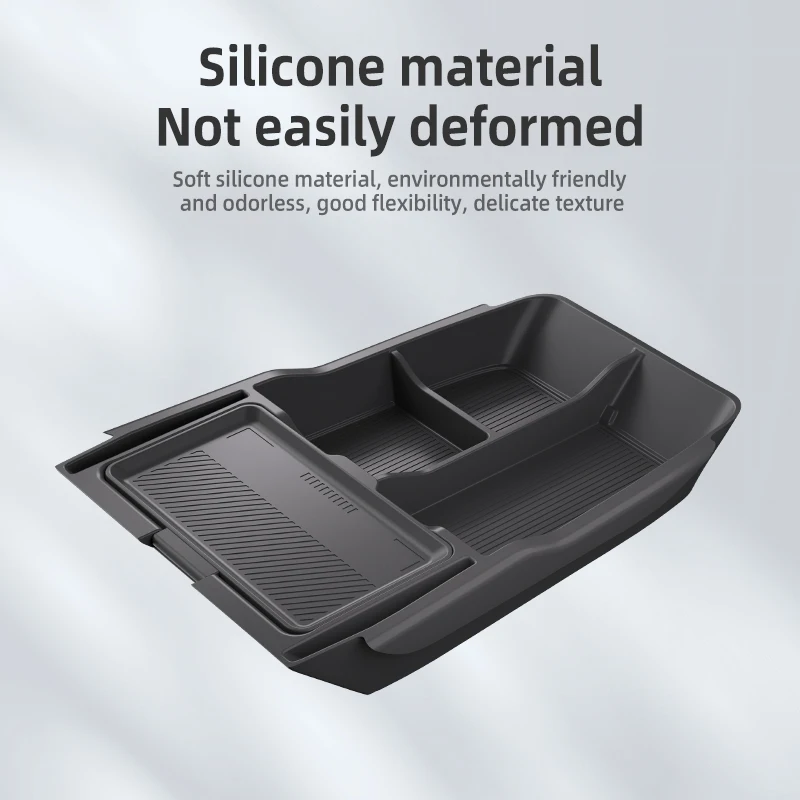 2025 For Geely Preface Silicone Center Console Below Storage Box Central Control Organizer Mat Car Interior