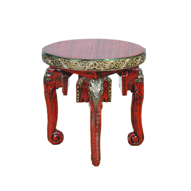 Southeast Asian Furniture, Simple Crafts,Living Room, Circular Creative Personality, Solid Wood Tea Table, Side Table, Tea Table