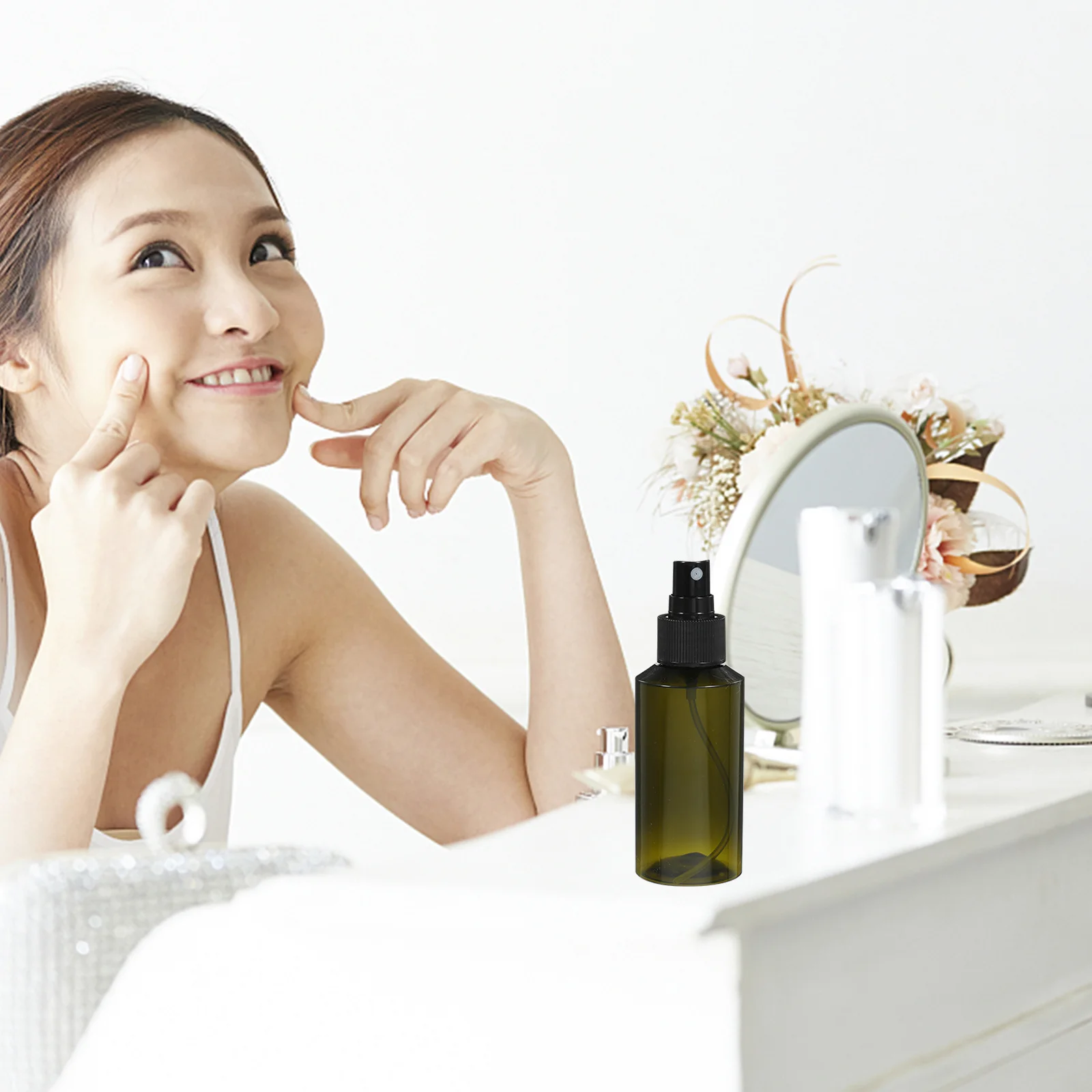 

10Pcs Small Spray Bottle Reusable Empty Plastic Spray Bottles for Travel Liquid Lotion Refillable Portable Mist Sprayer Compact