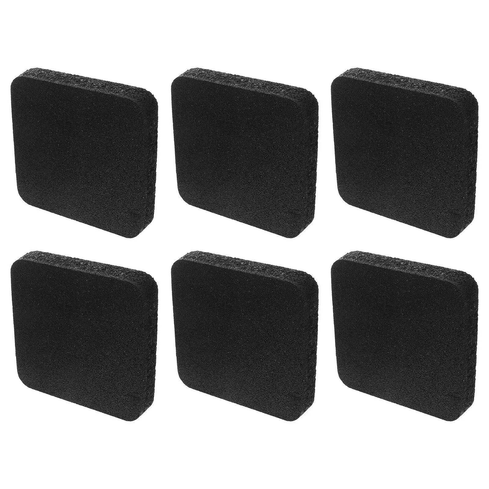 6Pcs Thick Rubber Treadmill Floor Mat Sound Insulating Vibration Reduction Anti Slip Cushioned Pad for Home Gym Hardwood Tile