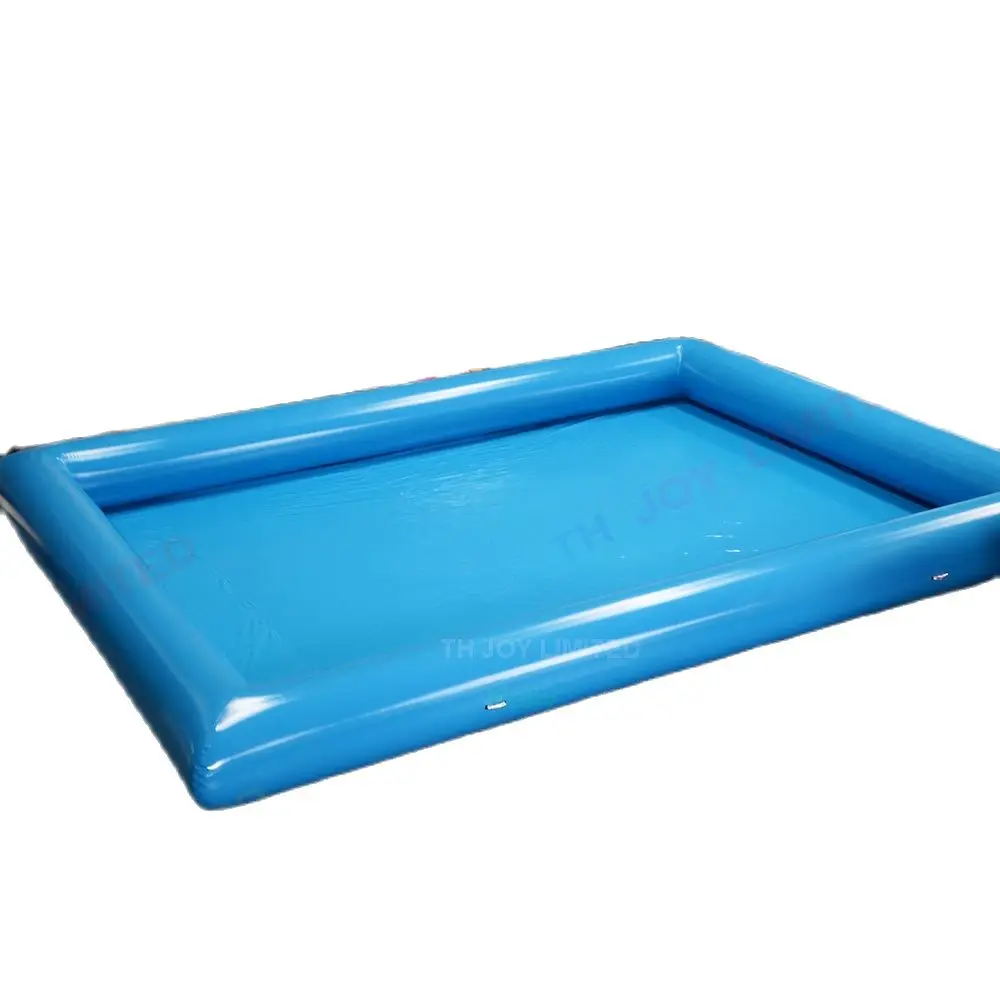 8x6m 0,6mm PVC-Plane Platz aufblasbarer Pool kommerzielle Sommer Wasserspiel platz Pools zu verkaufen