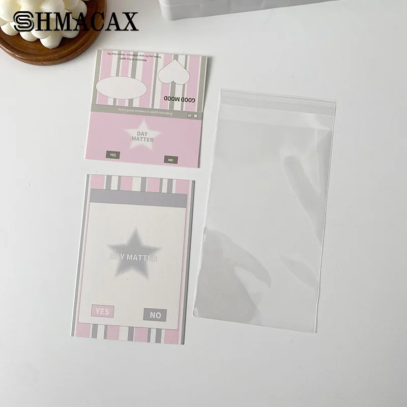 

10PCS Ins Simple Card Head Packaging Material Paper Art Supplies DIY Gift Decoration Supplies Idol Cards Packaging Supplies